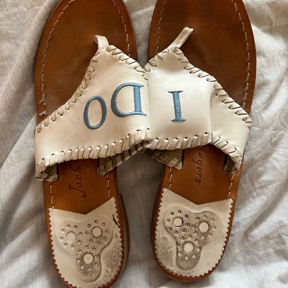 Jack Rodgers I Do sandals size 9
